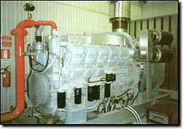 Detail of the engine